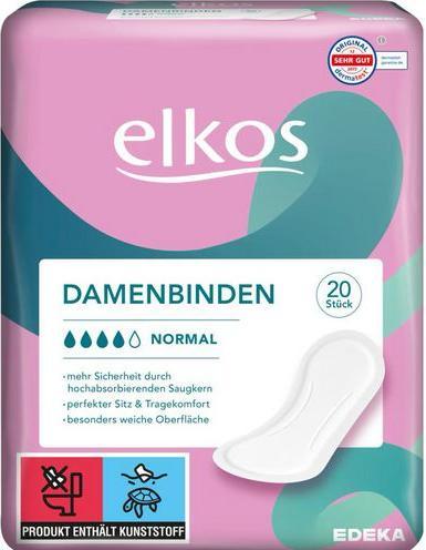 Image du produit Elkos 20 serviettes hygiéniques Normal Elk (20 x, Tampons sanitaires)