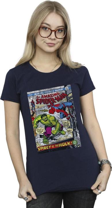 Immagine prodotto Spider-Man VS Hulk Cover Maglietta Donna (S)
