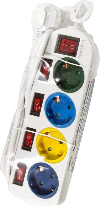 Immagine prodotto LogiLink 4x CEE 7/3 (4 x, CEE 7/3, 1.50 m)