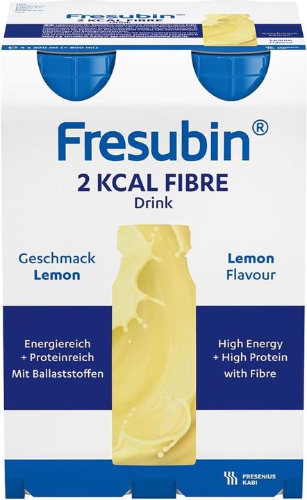 Actual product image Fresubin 2 kcal Fibre DRINK Lemon (4x200ml) (Lemon, 4 x)