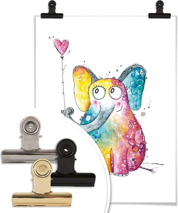 Immagine prodotto Trenddeko Elefante con cuore (30 x 40 cm)