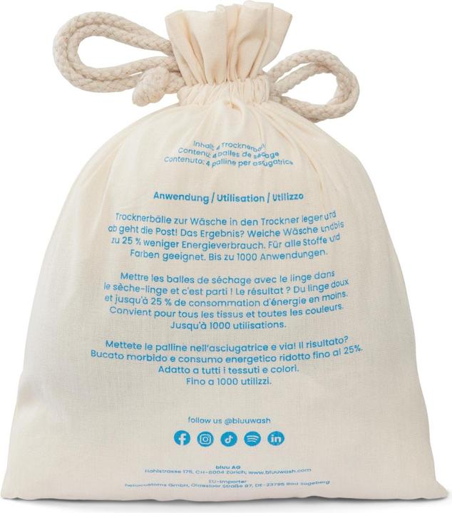 Actual product image bluu Dryer balls
