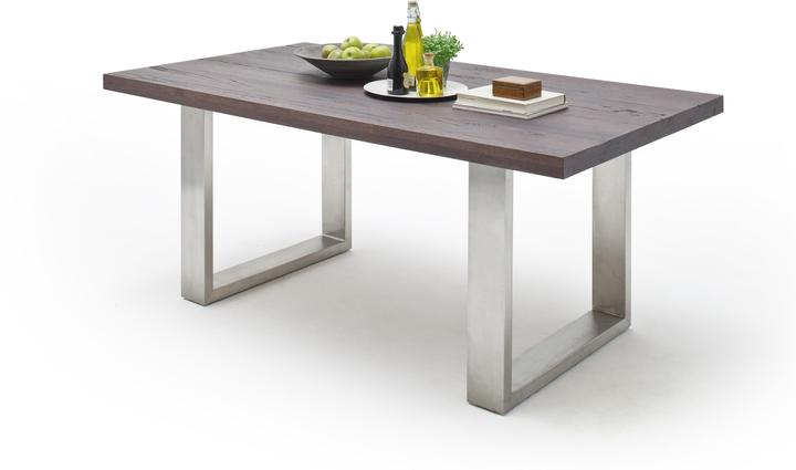 Oak weathered, Stainless steel