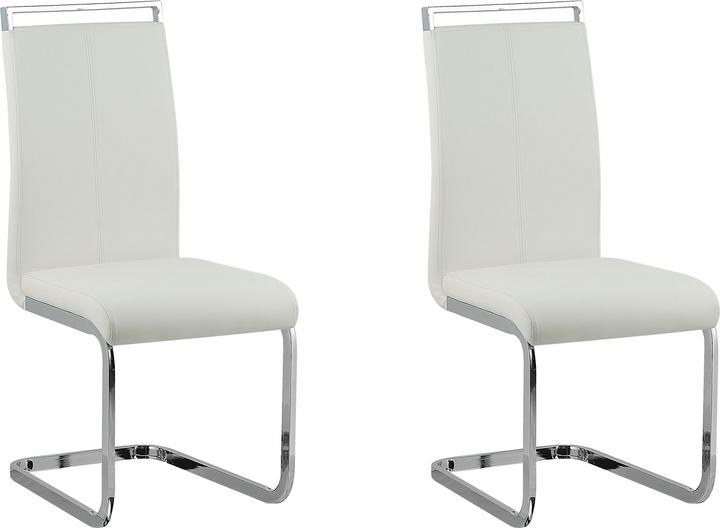 Immagine prodotto Beliani Esszimmerstuhl Kunstleder weiss 2er Set GREEDIN