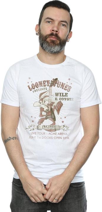 Image du produit Looney Tunes Mens Wile E Coyote Guitar Cotton T-Shirt (3XL)