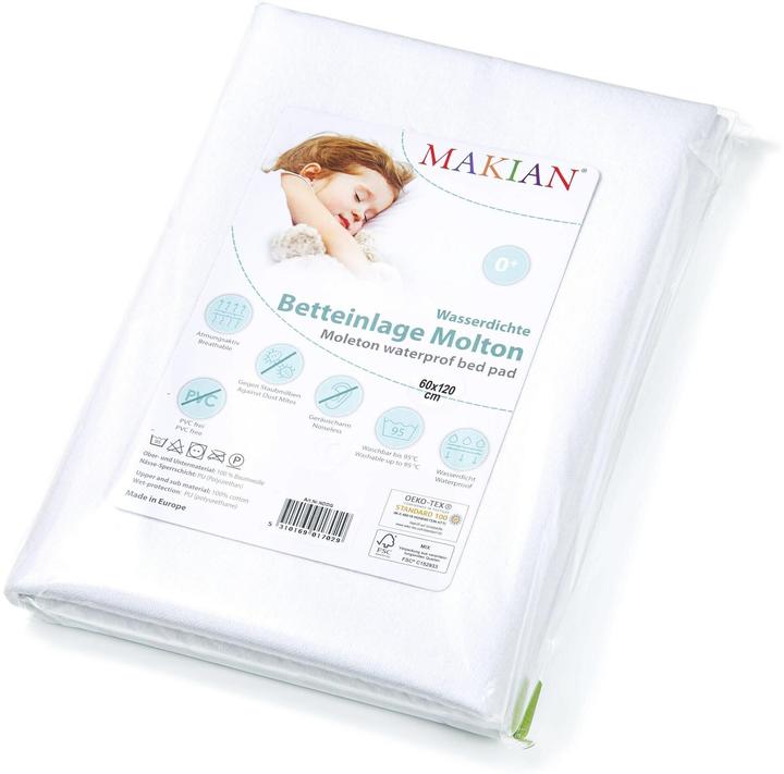 Produktbild Makian Betteinlagen Wasserdichte Betteinlage / Matratzenauflage für Baby- (60 x 120 cm)