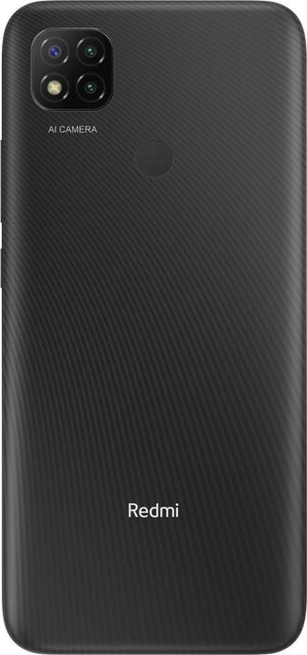 Actual product image Xiaomi Redmi 9C (128 GB, Midnight Gray, 6.53", Hybrid Dual SIM, 13 Mpx, 4G)