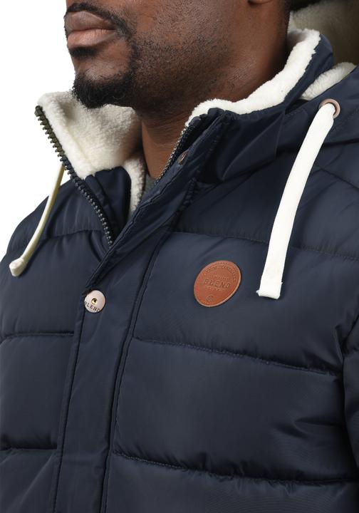 Actual product image Blend Frederico Men's Winter Jacket Outdoor Jacket With Teddy Fleece With Hood (XL)