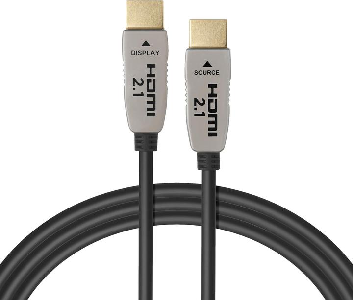 Celexon UHD Optical Fibre HDMI 2.1 8K Active Kabel 15m, schwarz (15 m, HDMI)
