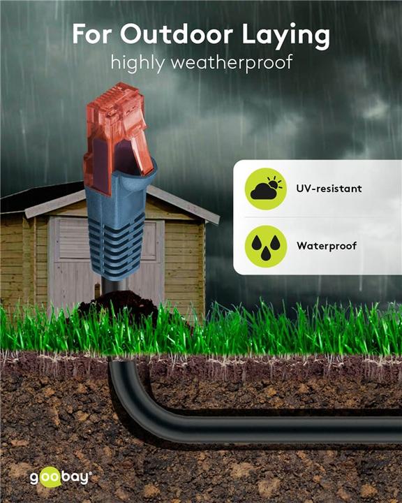 Image du produit Goobay Câble de réseau (U/UTP, CAT6, 30 m)
