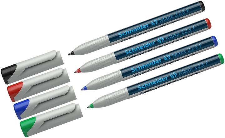 Produktbild Betzold Folienschreiber, wasserlöslich (Assortiert, 0.70 mm, 4 x)