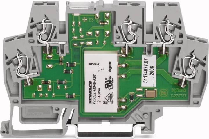 Produktbild Wago 859-358 Relaisklemme Nennspannung: 230 V/AC Schaltstrom (max.): 5 A 1 Wechs