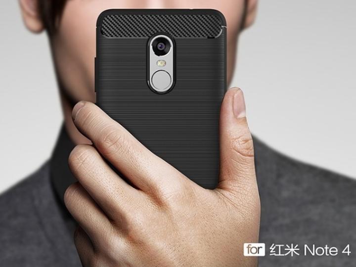 Actual product image Screenguard Xiaomi Redmi Note 4 Cover Carbon Brushed Soft TPU (Xiaomi Redmi Note 4)