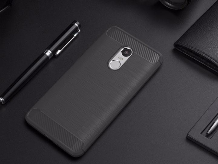 Actual product image Screenguard Xiaomi Redmi Note 4 Cover Carbon Brushed Soft TPU (Xiaomi Redmi Note 4)