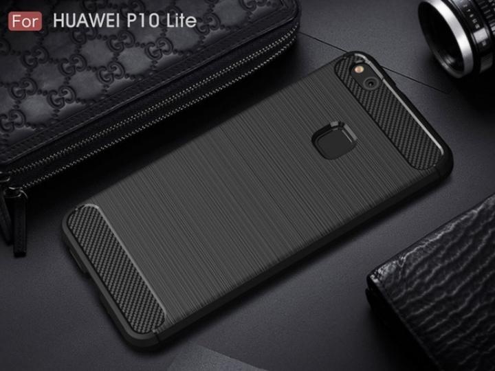 Actual product image Screenguard Huawei P10 Lite Cover Carbon Brushed Soft TPU (Huawei P10 Lite)