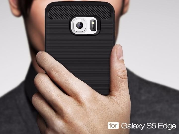 Image du produit Screenguard Samsung Galaxy S6 Edge Coque Carbon Brushed Soft TPU (Samsung Galaxy S6 Edge)