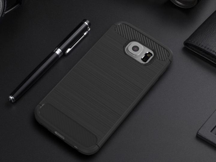 Image du produit Screenguard Samsung Galaxy S6 Edge Coque Carbon Brushed Soft TPU (Samsung Galaxy S6 Edge)