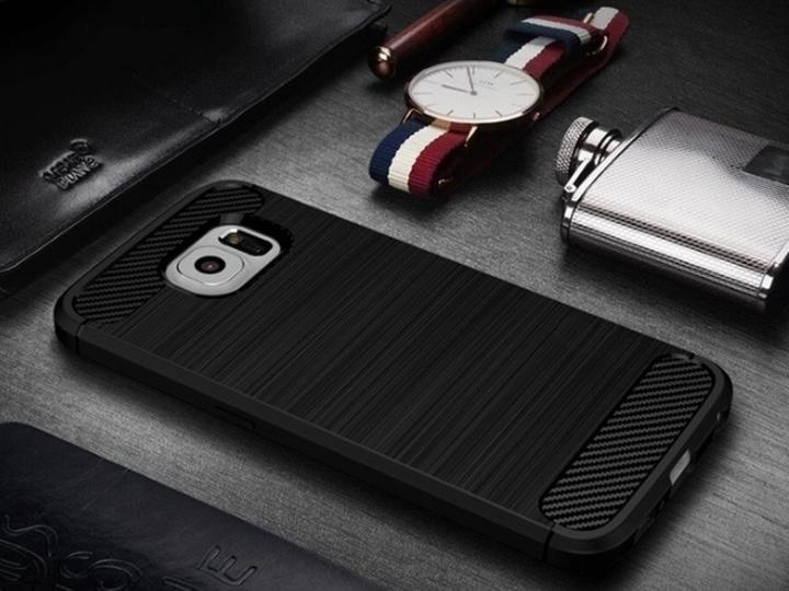 Image du produit Screenguard Samsung Galaxy S6 Edge Coque Carbon Brushed Soft TPU (Samsung Galaxy S6 Edge)