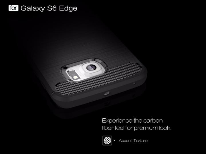 Image du produit Screenguard Samsung Galaxy S6 Edge Coque Carbon Brushed Soft TPU (Samsung Galaxy S6 Edge)