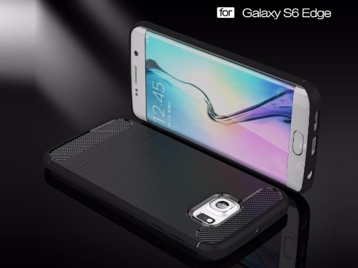 Image du produit Screenguard Samsung Galaxy S6 Edge Coque Carbon Brushed Soft TPU (Samsung Galaxy S6 Edge)