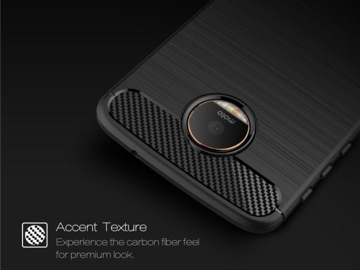 Actual product image Screenguard Lenovo Moto Z Cover Carbon Brushed Soft TPU (Motorola Moto Z)
