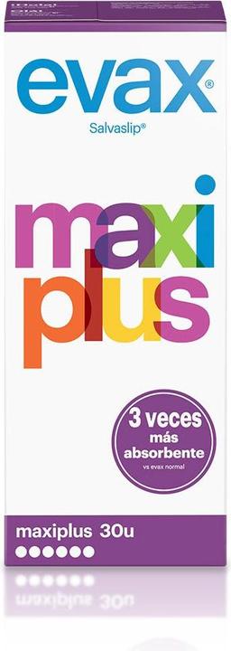 Actual product image Evax Salvaslip maxi plus box 30 units (30 x, Sanitary pads)