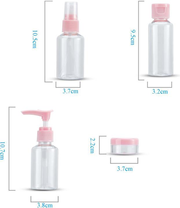 Produktbild Intirilife Flaschen Set in ROSA TRANSPARENT