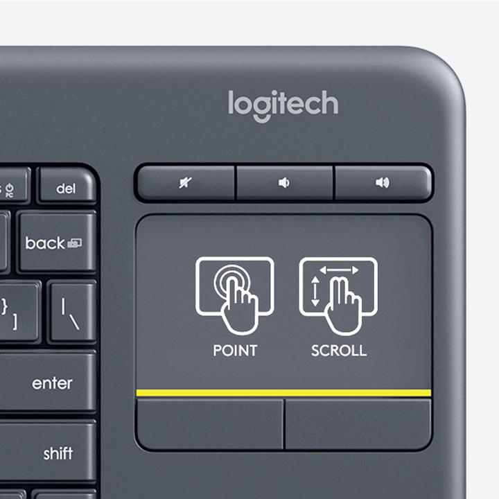 Actual product image Logitech K400 Plus (CH, Wireless)