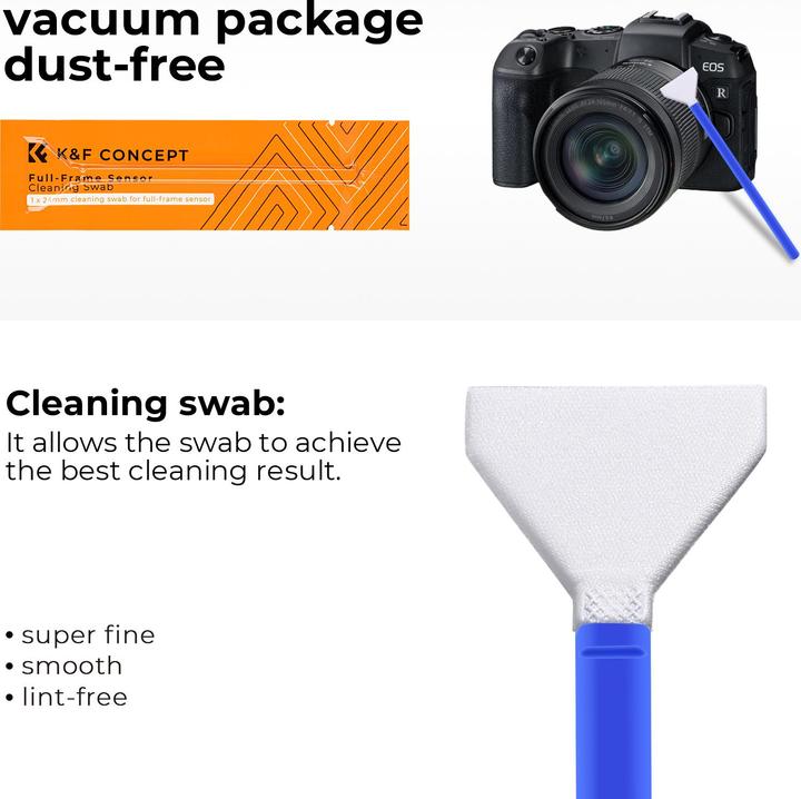 Produktbild K&F Concept Cleaning Swab Kit 24mm 10szt
