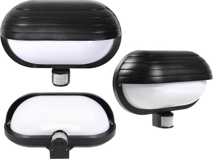 Productafbeelding Maclean MCE33 wandlamp voor buiten met PIR en schemersensor (60 lm, E27, IP44)