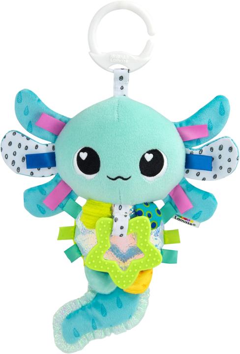Actual product image Tomy LAMAZE Alise the Axolotl - Clip and Go Baby Pram Toys - Sensory Toys for Babies - Early Learning Bab