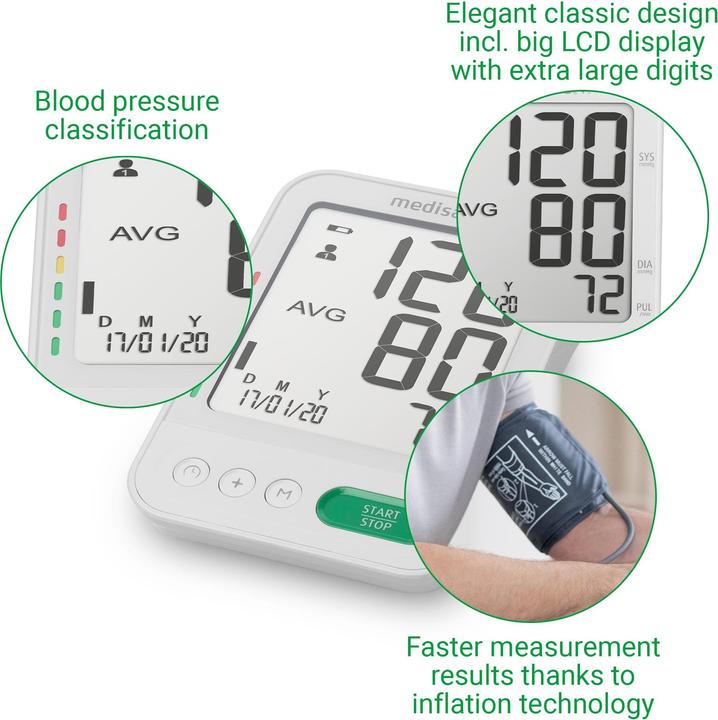 Actual product image Medisana BU 586 Voice Upper Arm Blood Pressure Monitor Large Cuff 23-43 cm (Blood pressure monitor upper arm)