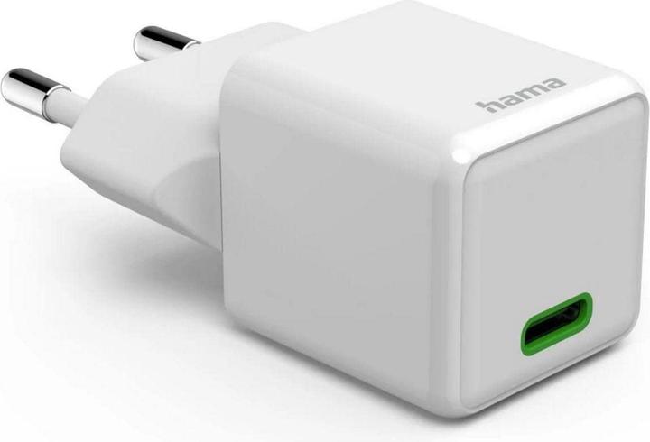 Produktbild Hama Schnellladegerät, USB-C, PD/Qualcomm®, Super-Mini-Charger, 20 W, Weiss (20 W)