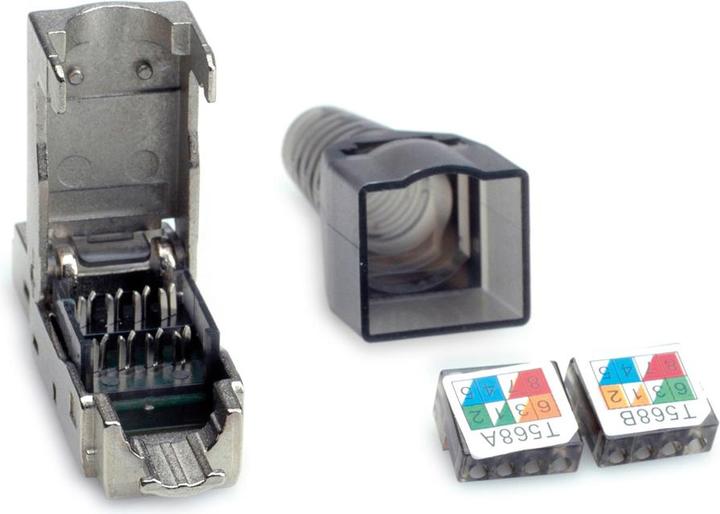 Actual product image Value Field-attachable RJ-45 plug Cat.6 (Class E), STP