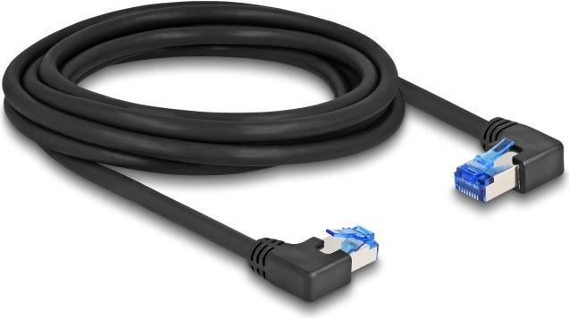Actual product image Delock RJ45 network cable Cat.6A S/FTP right / left angled (S/FTP, CAT6a, 3 m)