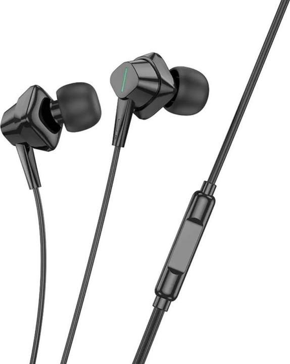 Hoco Wired headphones M113 Clear universal digital earphones with microphone iP (Cable)