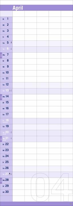 Produktbild Heye Allround-Familienplaner Vertical Kalender 2025 (24,5 x 69 cm, Deutsch)