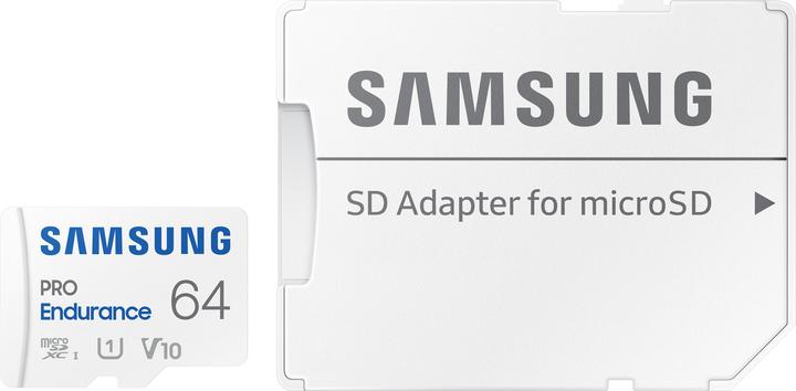Actual product image Samsung PRO Endurance (64 GB, microSDXC, U1, UHS-I)