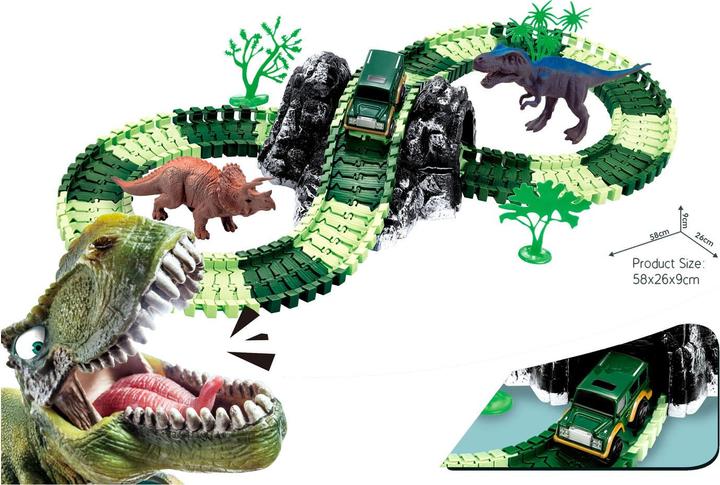 Productafbeelding Dino racebaan met zelfrijdende auto