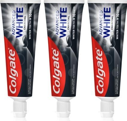 Colgate Advanced White Charcoal whitening toothpaste 3 x 75 ml