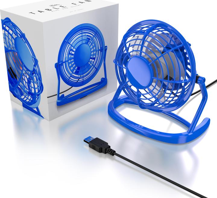 Immagine prodotto CSL Mini ventilatore USB, ventilatore da tavolo inclinabile, interruttore on/off, ideale per la