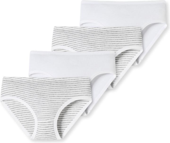 Produktbild Schiesser 4er Pack Kids Girls Feinripp Organic Cotton Hüftslips (92, 4er Pack)
