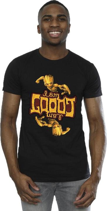 Image du produit - T-shirt GUARDIANS OF THE GALAXY GROOT INVERTED GRAIN - Homme (XXL)