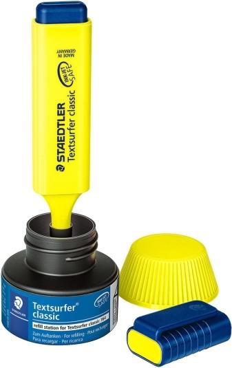 Actual product image Staedtler Textsurfer classic 488 64 refill station for highlighter 364, single product, yellow (Yellow, 1 x)
