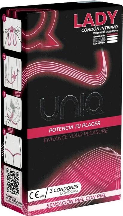 Immagine prodotto Uniq - Preservativo Donna Preservativi Femminili Senza Lattice Con Reggicalze 3 Unità (3 pz.)