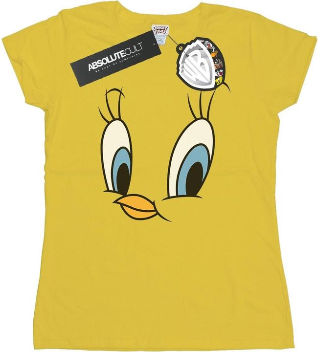 Actual product image Looney Tunes Womens/Ladies Tweety Pie Face Cotton T-Shirt (XL)