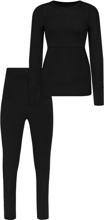 Image du produit Normani Sous-vêtements en mérinos - Ensemble de maternité - T-shirt à manches longues et caleçon - 8795 (M)