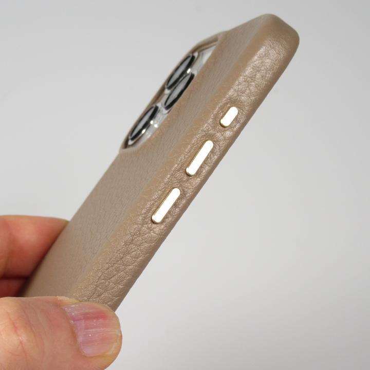 Image du produit PhoneLook Coque Cuir de veau luxe grainé intégral avec boutons métalliques et MagSafe (Apple iPhone 15 Pro Max)