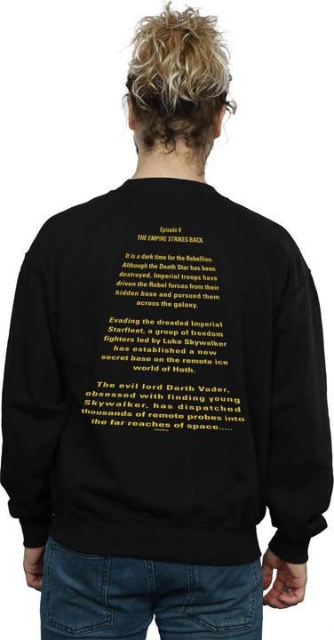 Immagine prodotto Star Wars The Empire Strikes Back Opening Crawl Badge Felpa Uomo (S)