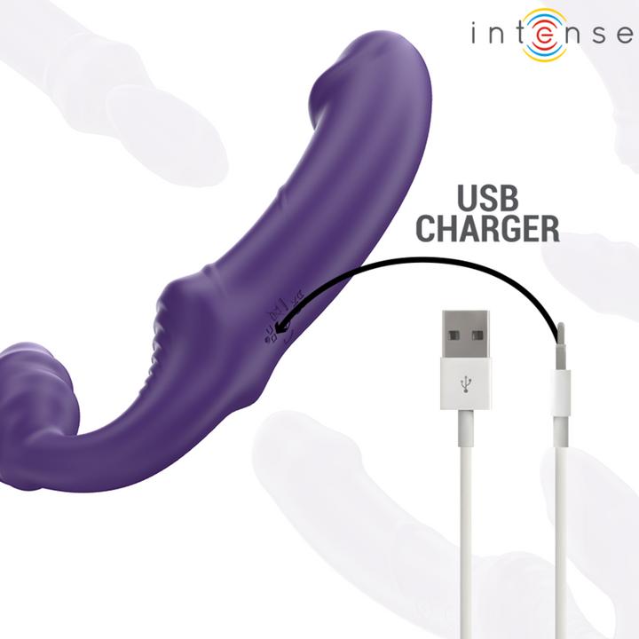 Immagine prodotto Intense Jill Doppelvibrator 20 cm Lila Fernbedienung